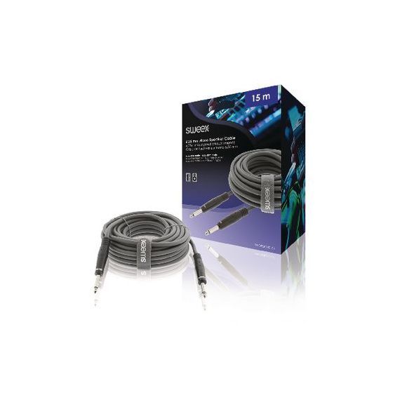 Speaker Cable 6.35 mm Male - 6.35 mm Male 15.0 m Dark Gray