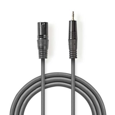 Audio Cable XLR Male to 3 Pin XLR-Male 3.5mm 3m