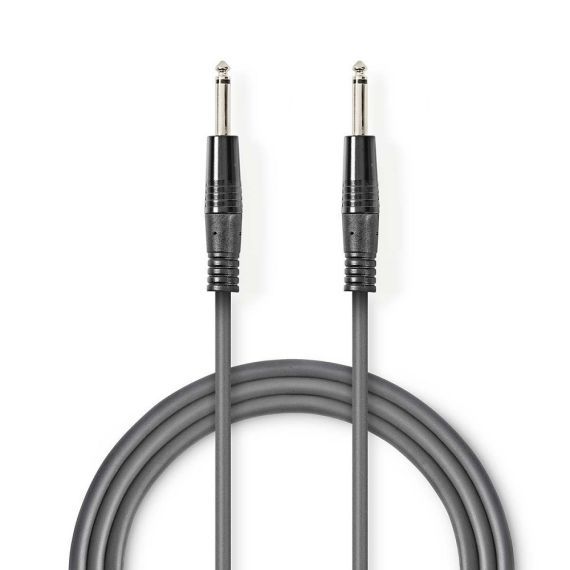 Unbalanced Audio Cable 6.35mm Male to 6.35mm Male 3m