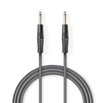 Unbalanced Audio Cable 6.35mm Male to 6.35mm Male 3m