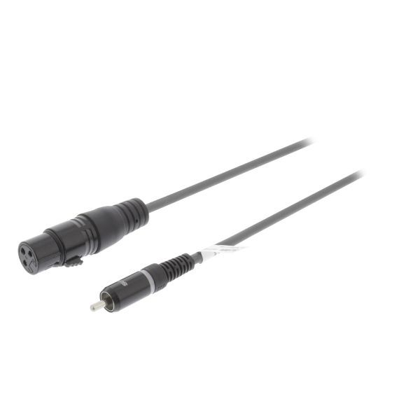 XLR Monocable XLR 3p (Female) - RCA Male 1.5 m Sweex