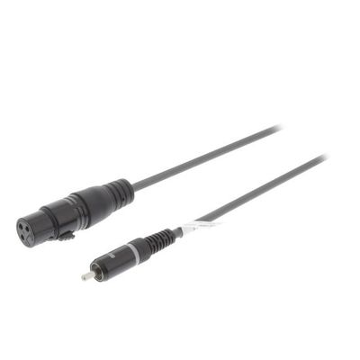XLR Monocable XLR 3p (Female) - RCA Male 1.5 m Sweex