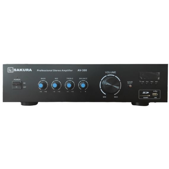 300W, stereo amplifier, AV-300