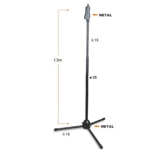 Microphone stand, tripod base, MSA-880