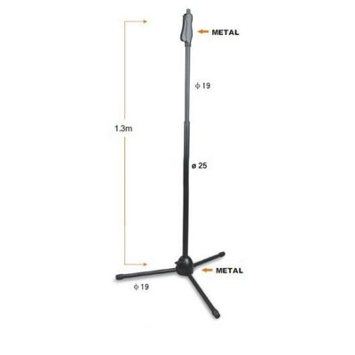 Microphone stand, tripod base, MSA-880