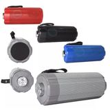 6W speaker , solar panel, rechargeable Bluetooth/USB/FM/LED, various colors