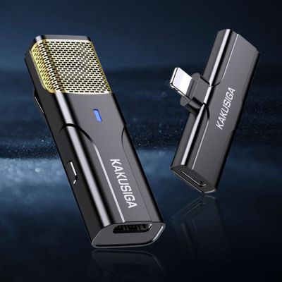 Rechargeable, wireless microphone,  lightning connector, KSC-1106