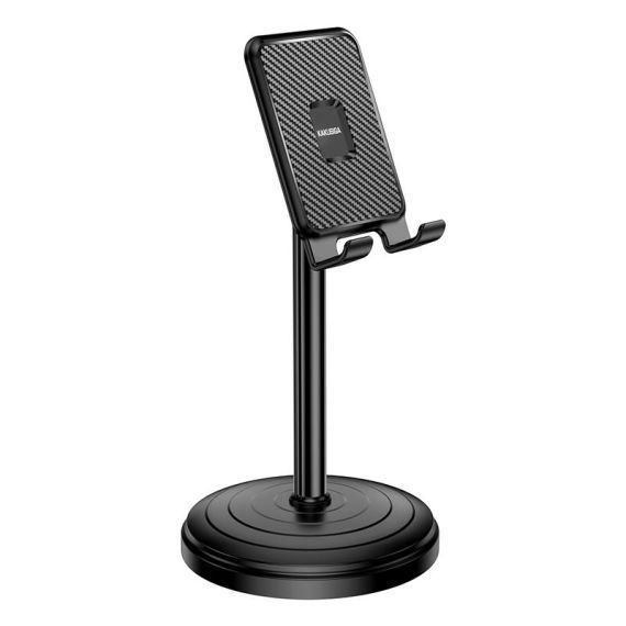 Desktop stand for smartphones and tablets, black