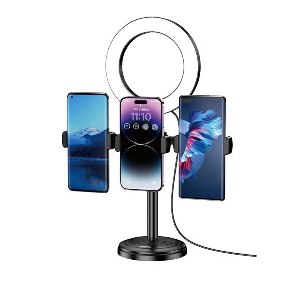 Tabletop Smartphone Holder with LED Ring