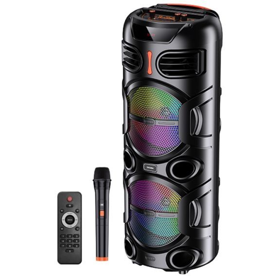40W, rechargeable speaker, led light, microphone, KK-8203