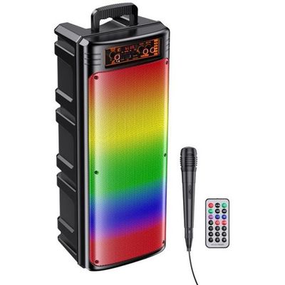 2x8&quot; 30W Bluetooth/USB/AUX/SD rechargeable speaker with microphone KK-8202