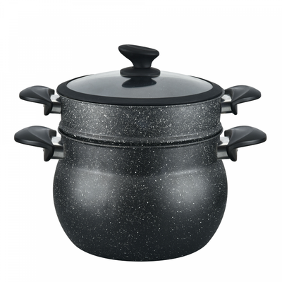 Cheffinger CF-COUS8: 8L Marble Coated Steam Cooker Couscous Pot