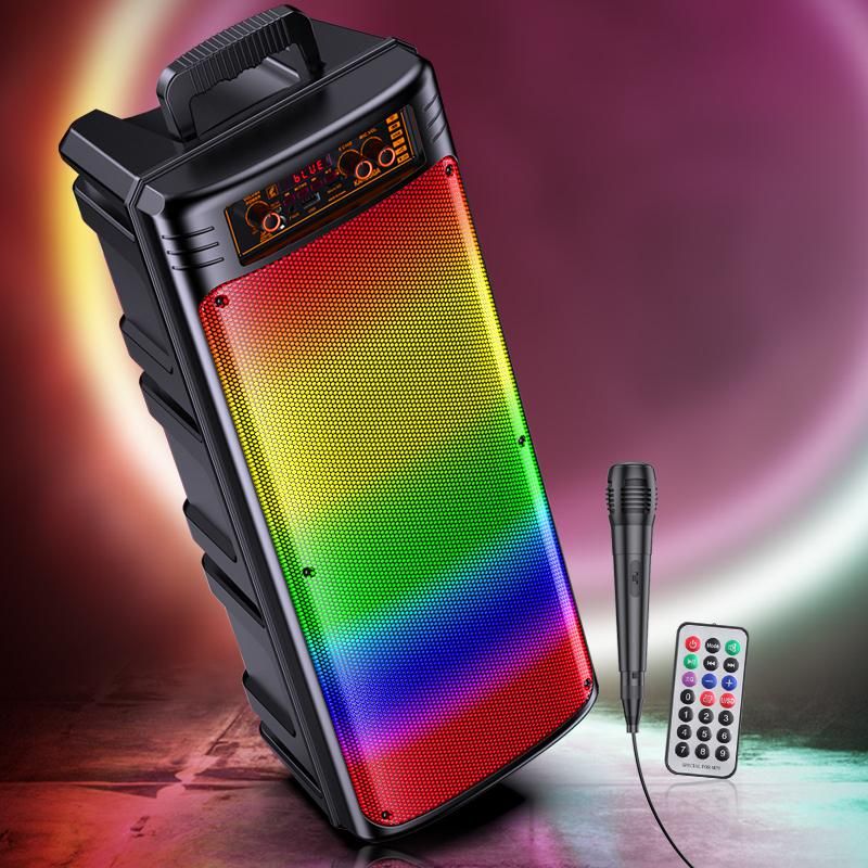 2x8&quot; 30W Bluetooth Rechargeable Speaker with Microphone – KK-8202 Malta
