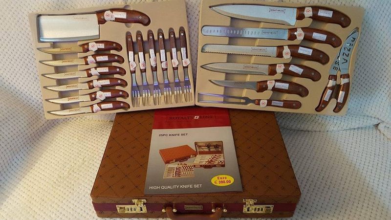 25pcs, knives set, cutlery set, suitcase, Royalty Line K25LB 25pcs, knives set, cutlery set, suitcase, Royalty Line K25LB