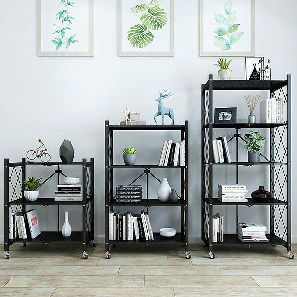 3 or 4 layers, foldable, shelf , 4 wheels, HM
