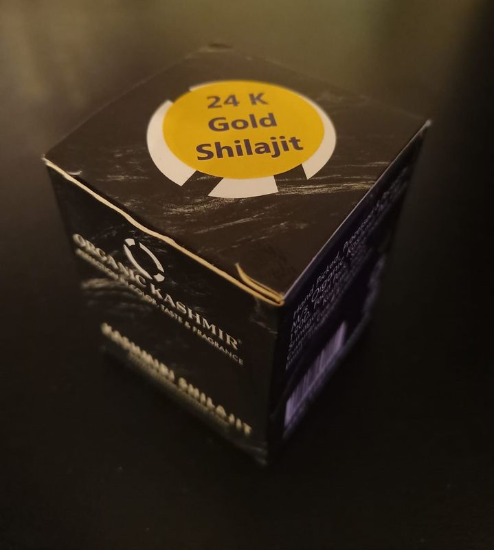 24K Gold Pure Organic Shilajit 50g – Himalayan Resin, Rich in Fulvic Acid