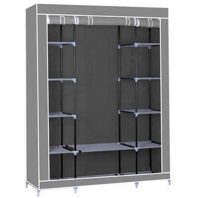 Herzberg HG-8009: Storage Wardrobe - Large Gray