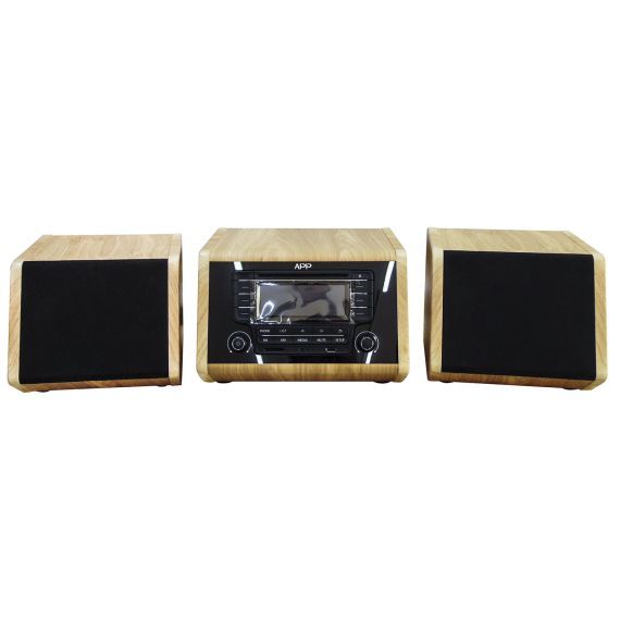 100W, wooden stereo system, radio, bluetooth, SD, USB, AUX , V950