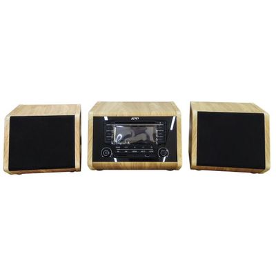 100W, wooden stereo system, radio, bluetooth, SD, USB, AUX , V950