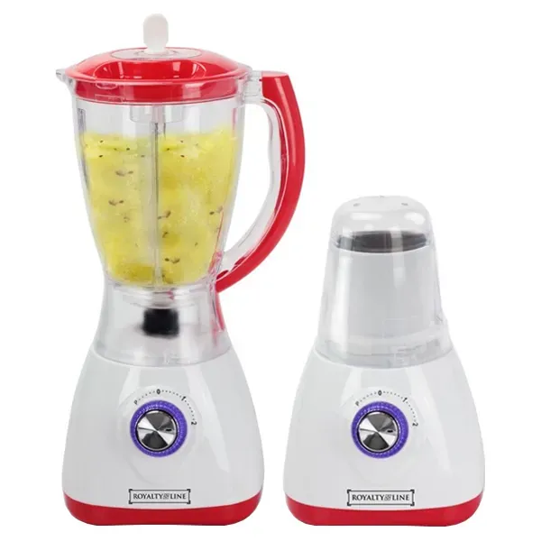 500W Jug Blender, coffee grinder, 1.5Ltr, 2*Speed+Pulse, Red, 3 Year Warranty, ROYALTYLINE SM-400P.2L-RD