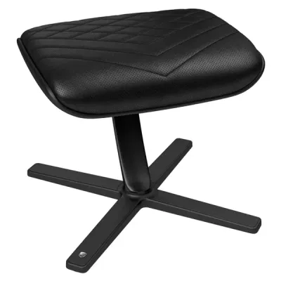 Footrest, pu leather, black, Noblechairs