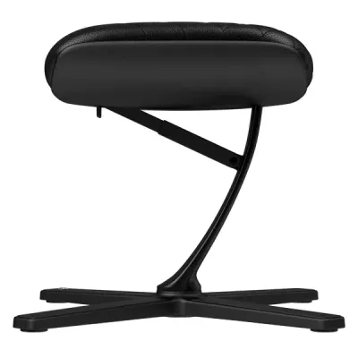 Footrest, pu leather, black, Noblechairs