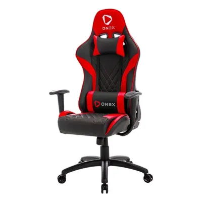 Gaming Chair, PU Leather, Up to 125kg, Rocking function, Black/Red