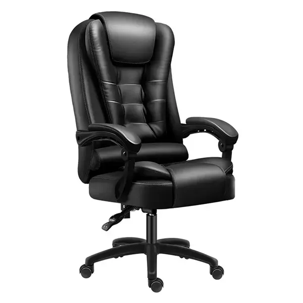 Office chair, pu leather, high-back, black, CIS