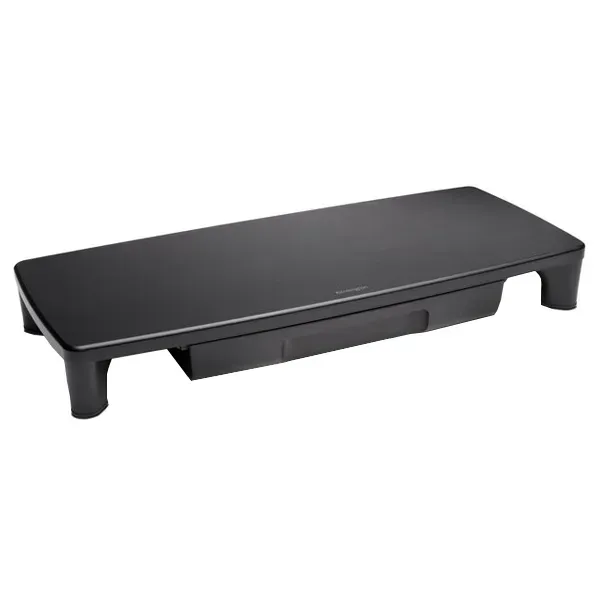 KENSINGTON K55725EU Table-top Monitor Stand, Max 15Kg, Height Adjustable, With Drawer, Black