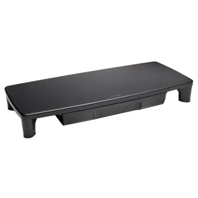 KENSINGTON K55725EU Table-top Monitor Stand, Max 15Kg, Height Adjustable, With Drawer, Black