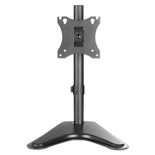 MANHATTAN 462037 Desk-Mount 17″ to 27″ Monitor Bracket, 1*Monitor, Max 7Kg, 1*Arm, Height Adjustable, Black