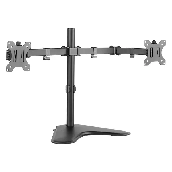 LOGILINK BP0045 Table-top 13″ to 32″ Monitor Bracket, 2*Monitor, Max 8Kg , 2*Arms, Height Adjustable, Black