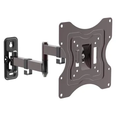 UNITRONIC UWM-2342/3 Wall-Mount 23” to 42” TV Bracket, Tilting, Swiveling, Max 15Kg, 2*Arms, Extending, Max Ext 380mm, Black