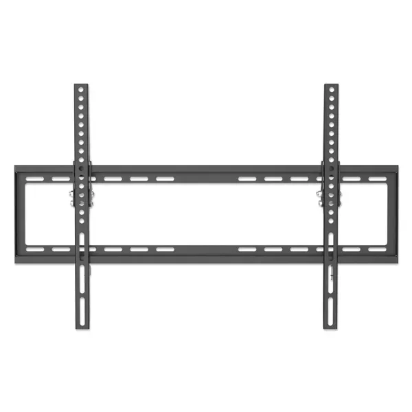 MANHATTAN 461979 Wall-Mount 37″ to 70″ TV Bracket, Tilting, Max 35Kg, Low-Profile , Heavy-Duty, Dist. from wall 21mm, Black