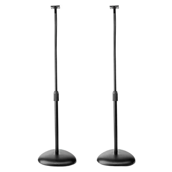 NEDIS SPMT2750BK Floor-Standing Speaker Bracket, Fixed, Max 4.5kg, Height Adjustable, Black