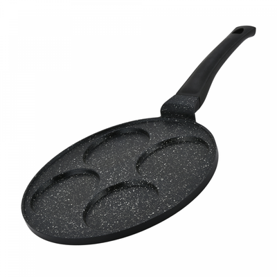 Hezberg HG-CP264HO: 26cm Marble Coated Pancake &amp; Crepe Pan - 4 Slot