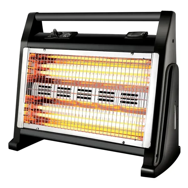800/1600W Quartz Heater, Free-Standing, Turbo, Overheating Protection, Integrated Humidifier, Black, DCG SA9524