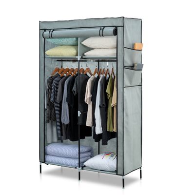 Herzberg HG-8012: Storage Wardrobe Gray