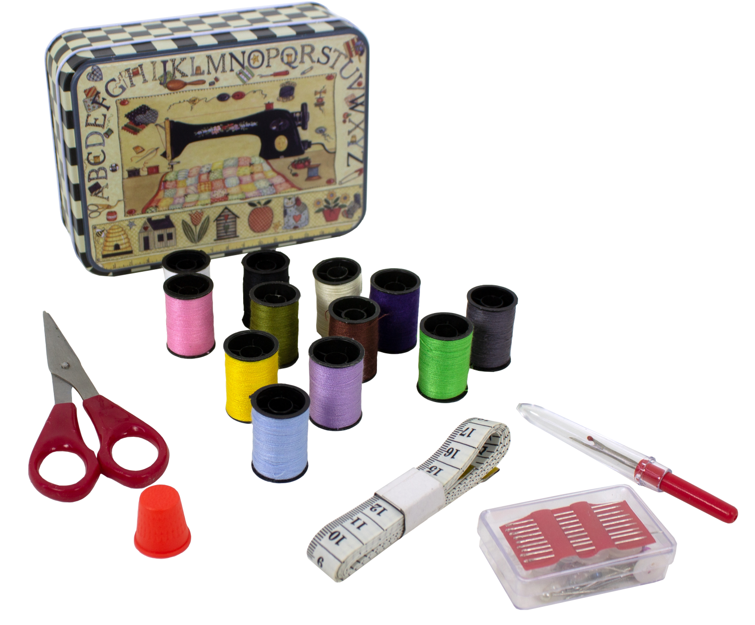 Genius Ideas Sewing Kit w/ Metal Box