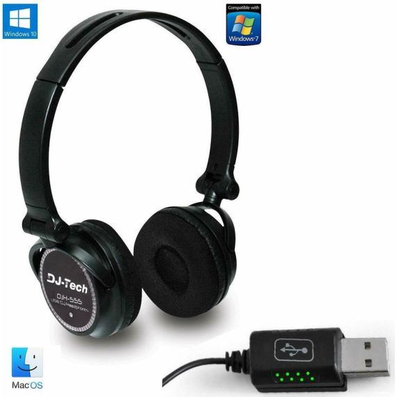 USB headphones for PC DJ-Tech DJH-555