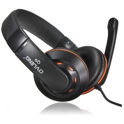 USB headset for PC with microphone Ovleng OV-Q5 black