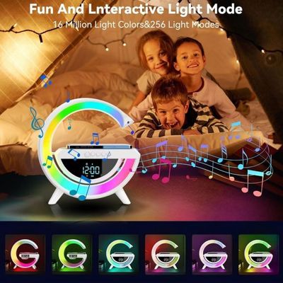 RGB led lamp, speaker, clock, wireless charging