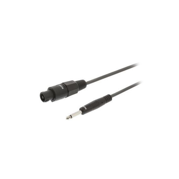 Speaker Cable 2 Pin Female Speaker - 6.35 mm Male 3.0 m Dark Gray