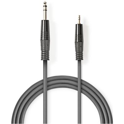 Stereo audio cable 6.35mm - 3.5mm male 1.5m