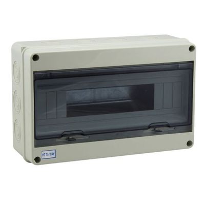 Wall Switchboard 15 modules with transparent door