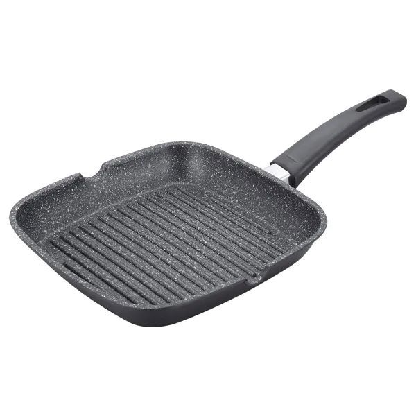 24cm grill pan, ​cast aluminum, marble-coated, ​Royalty Line AG24M