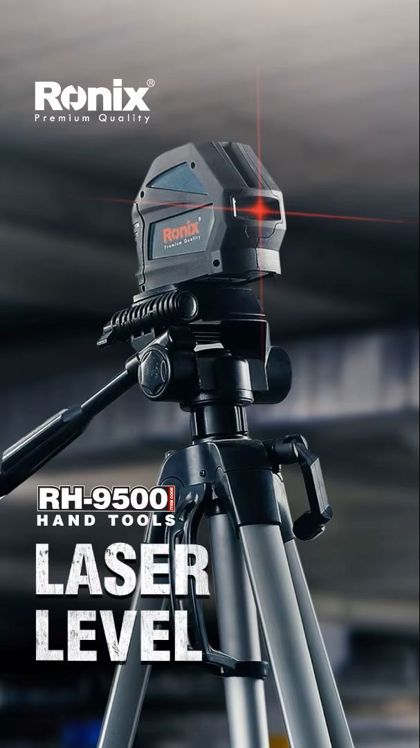 50MT, cross line, laser level, self leveling, red beam, RONIX RH-9500