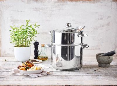 8LT, couscous pot, stacking-steamer, Royalty Line CP8L