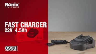22V, 4A, fast charger, RONIX 8993