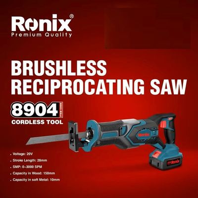 20V, brushless cordless, reciprocating saw, NO BATTERY, RONIX 8904